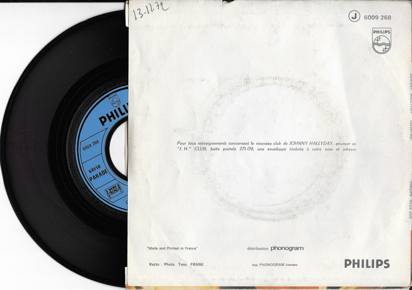 JOHNNY HALLYDAY - Sauvez-moi
