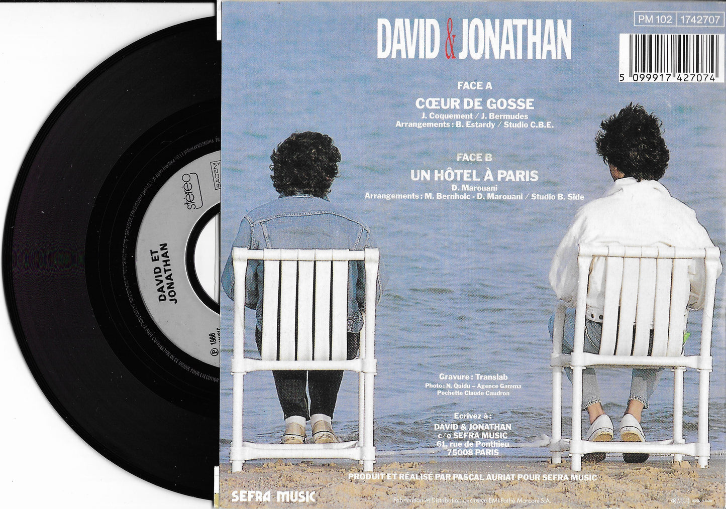 DAVID & JONATHAN - Cœur De Gosse