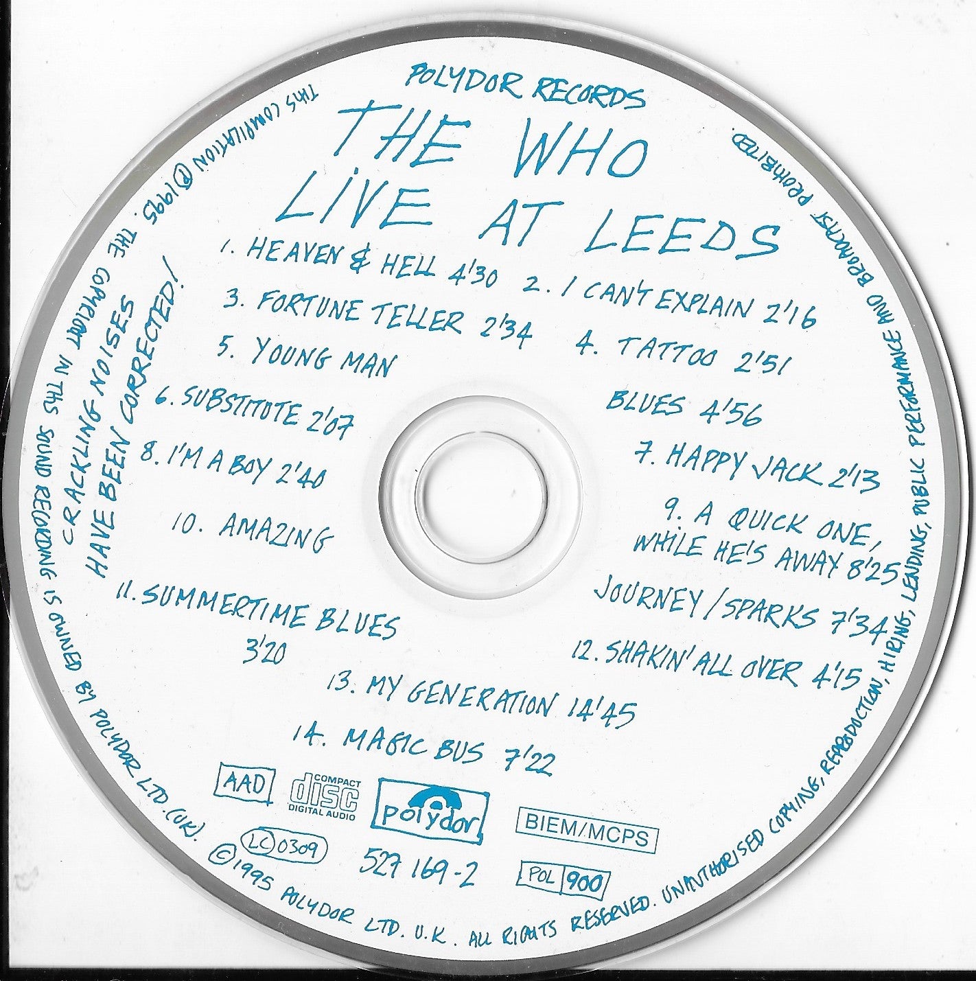 THE WHO -  Live At Leeds