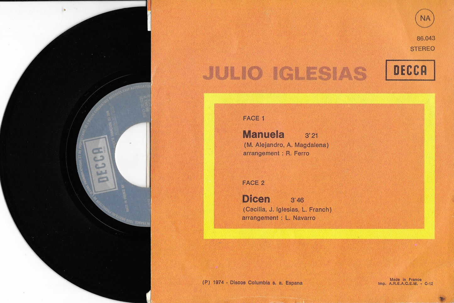 JULIO IGLESIAS - Manuela