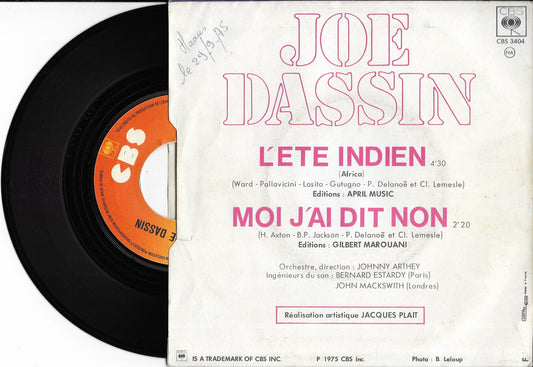 JOE DASSIN - L’été Indien (Africa)