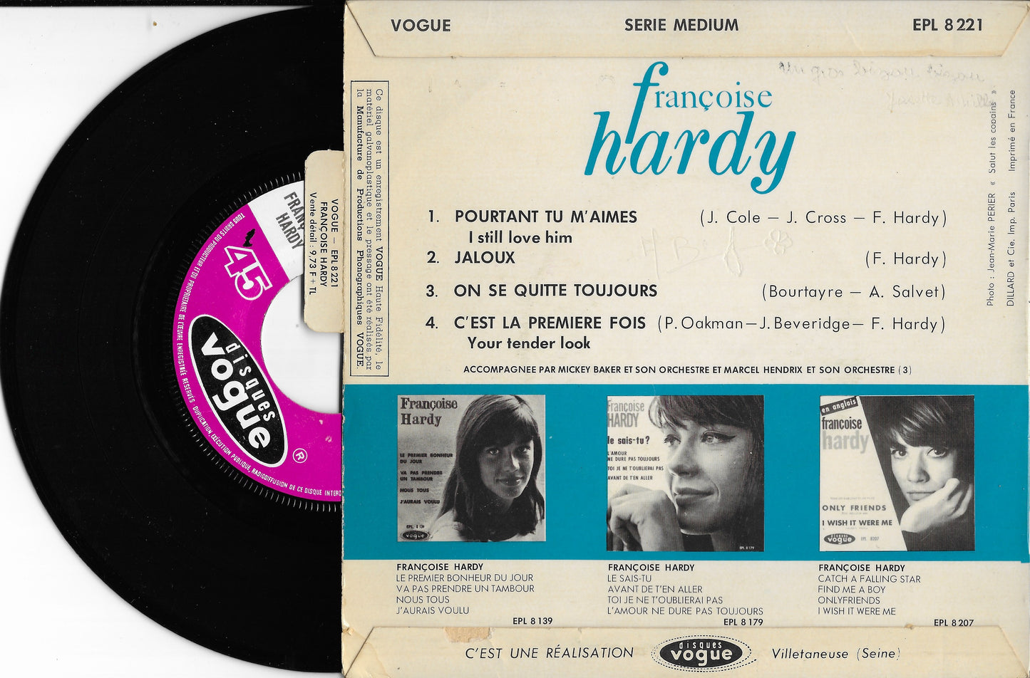 FRANCOISE HARDY - Pourtant Tu M'aimes