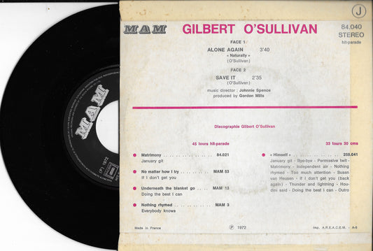 GILBERT O'SULLIVAN - Alone Again (Naturally)