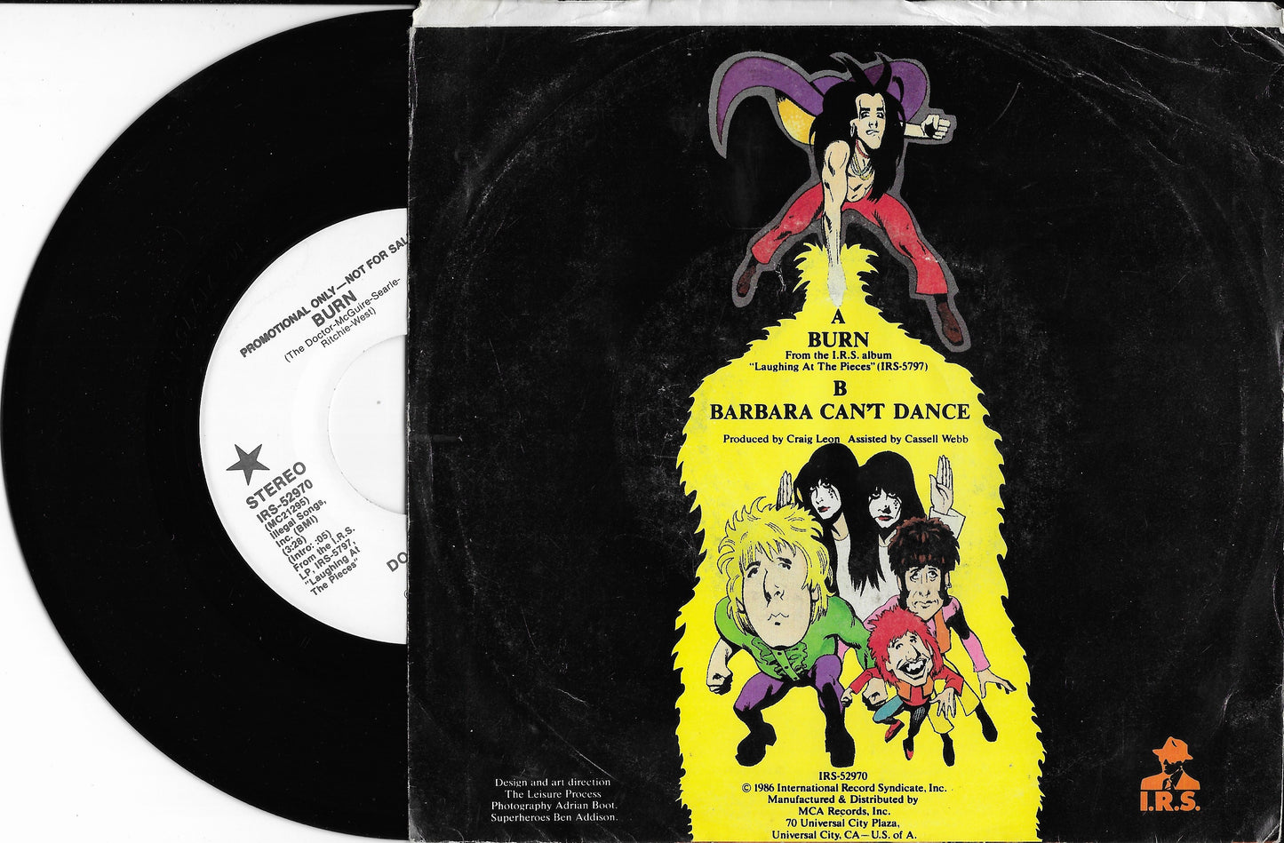 DOCTOR & THE MEDICS - Burn (Pressage Promo US)