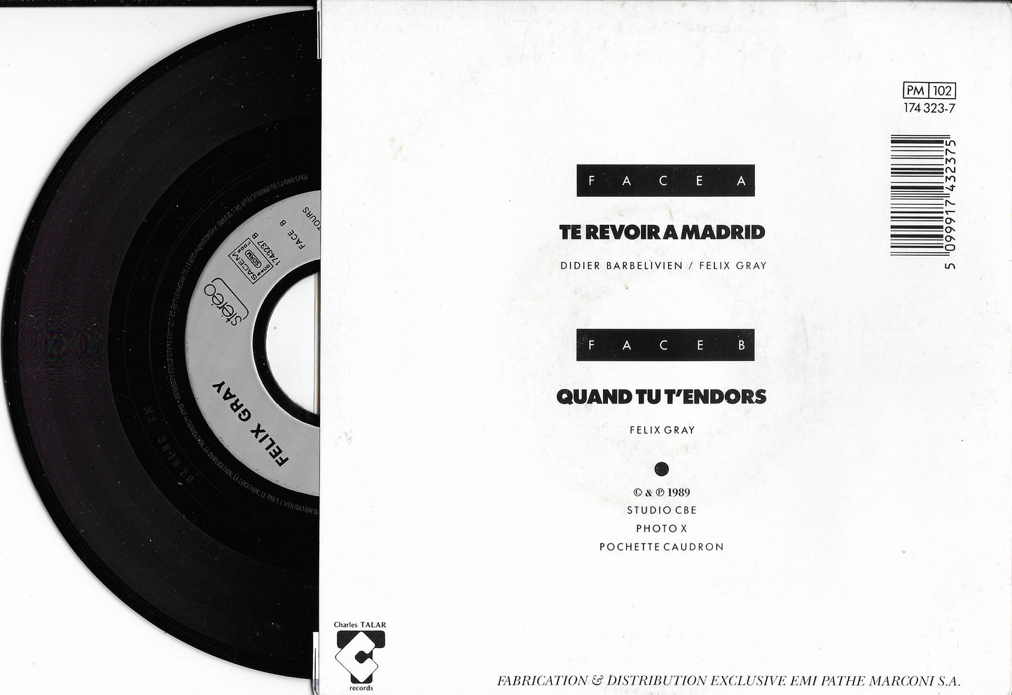 FELIX GRAY - Te Revoir A Madrid