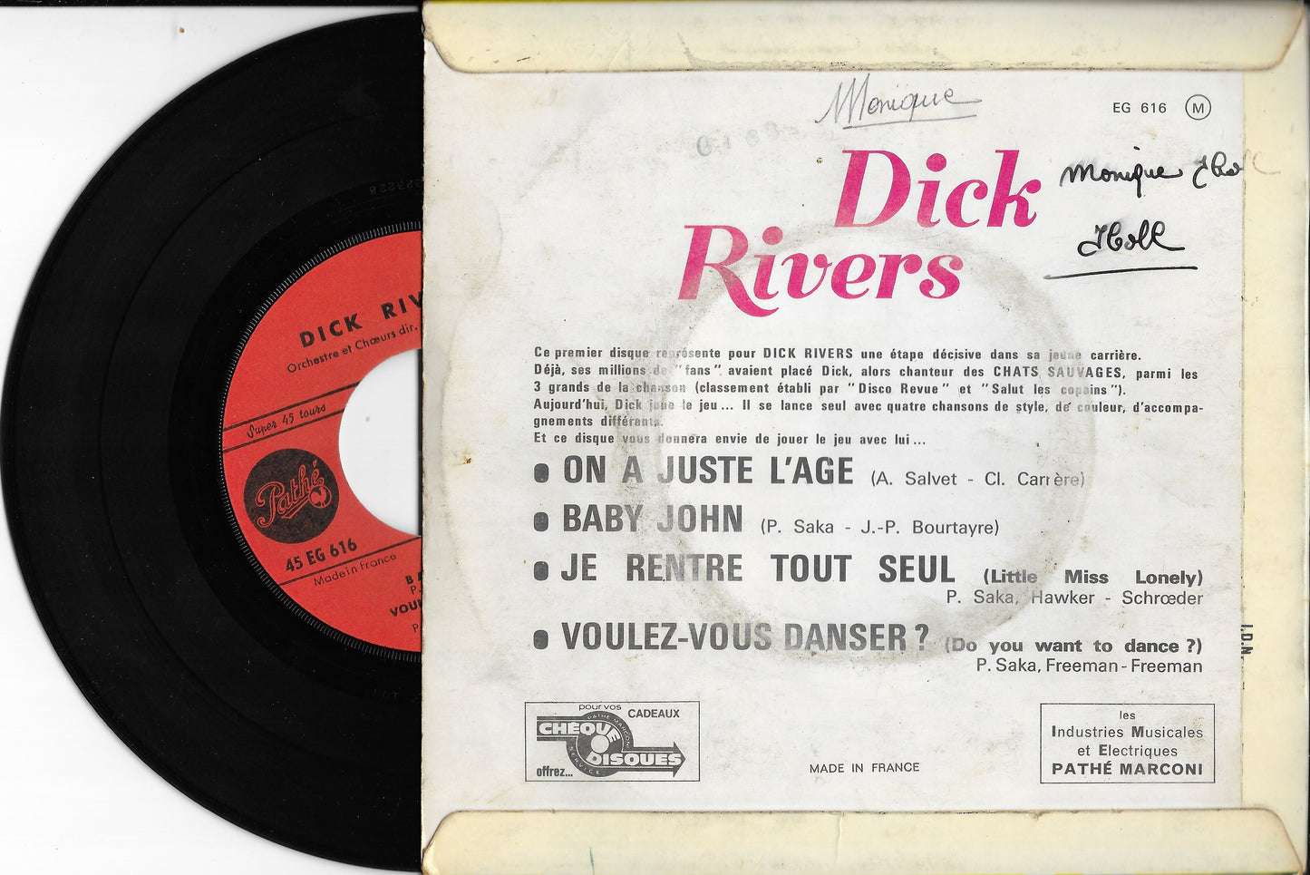 DICK RIVERS - On A Juste L’age • Baby John • Je Rentre Tout Seul • Voulez-vous Danser ?