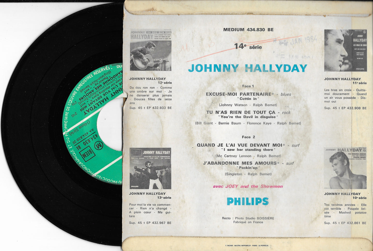 JOHNNY HALLYDAY - Excuse-moi Partenaire