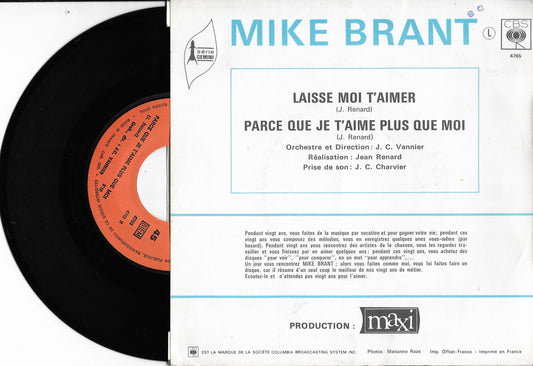 MIKE BRANT - Laisse Moi T'aimer