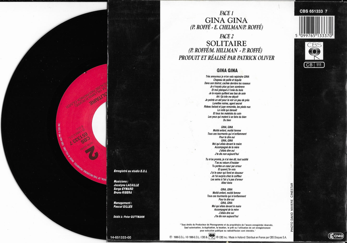 ERIC CHELMAN -  Gina Gina
