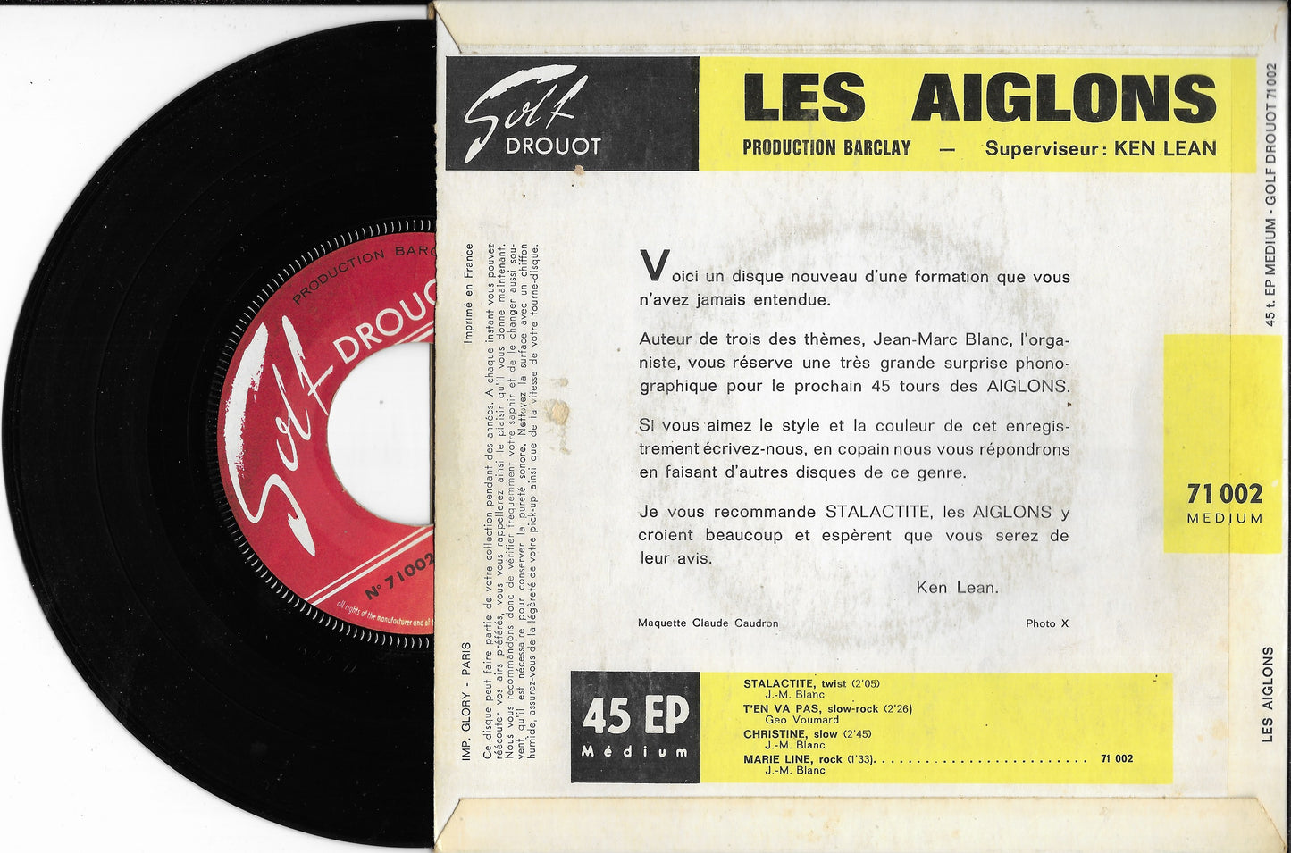 LES AIGLONS - Stalactite