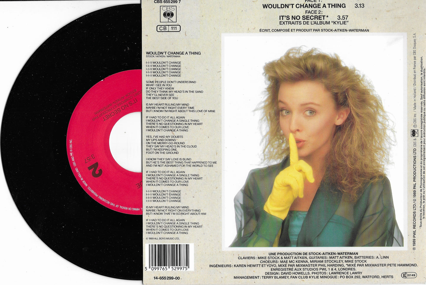 KYLIE MINOGUE - Wouldn't Change A Thing