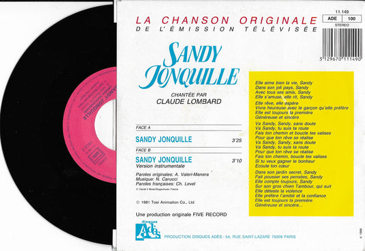 CLAUDE LOMBARD - Sandy Jonquille, La Chanson Originale De L'Emission Télévisée