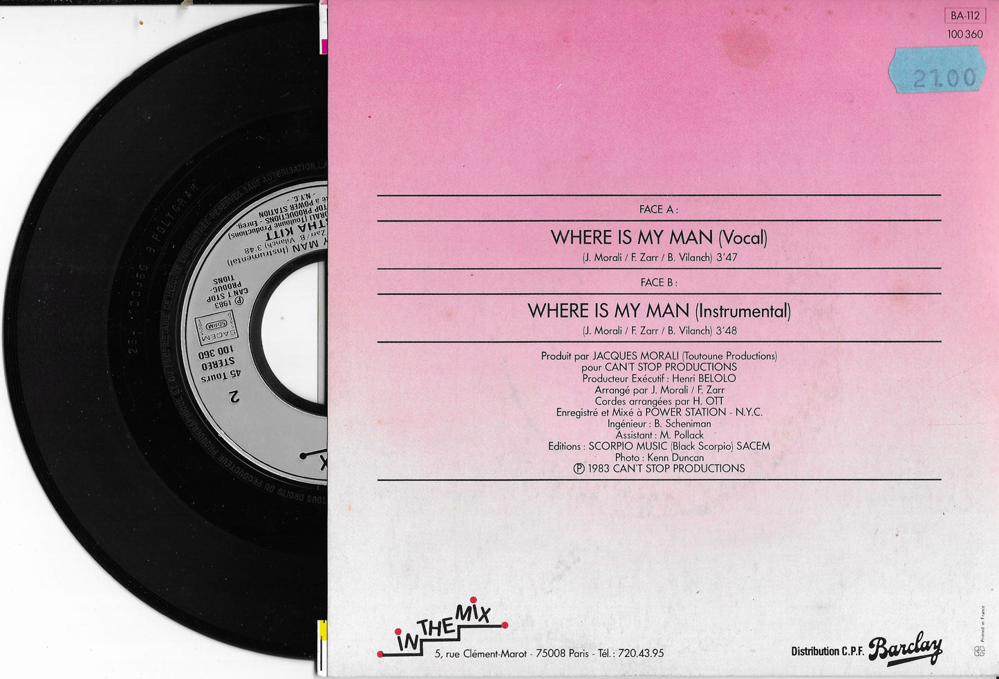 EARTHA KITT - Where Is My Man
