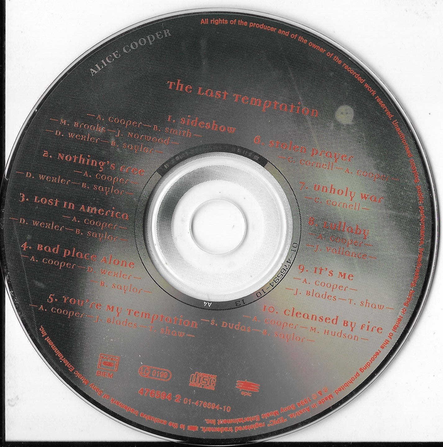 ALICE COOPER - The Last Temptation