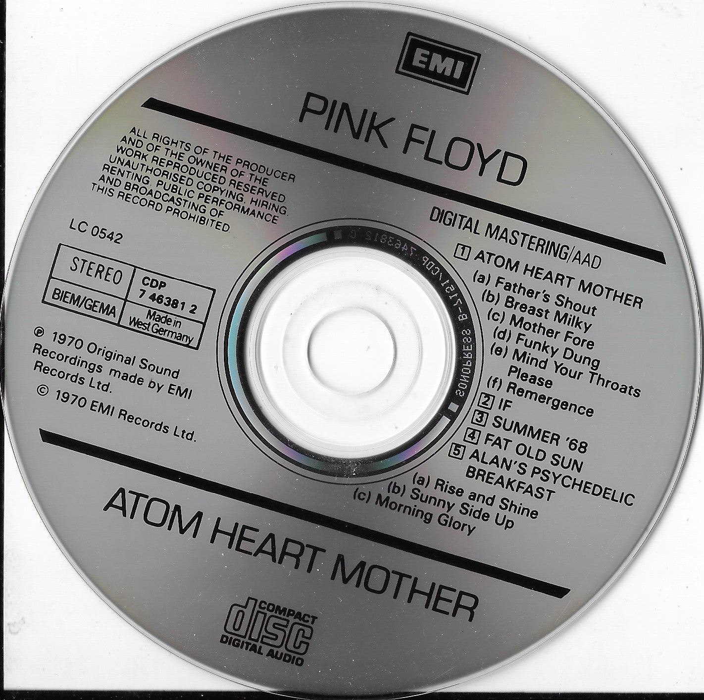 PINK FLOYD - Atom Heart Mother