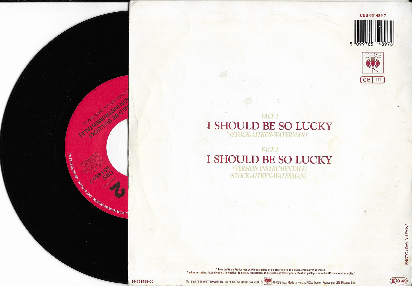 KYLIE MINOGUE - I Should Be So Lucky