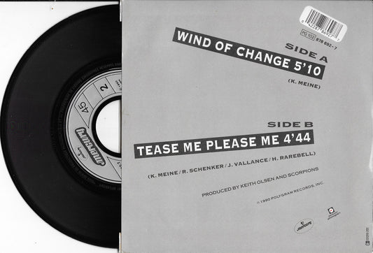 SCORPIONS - Wind Of Change / Tease Me Please Me