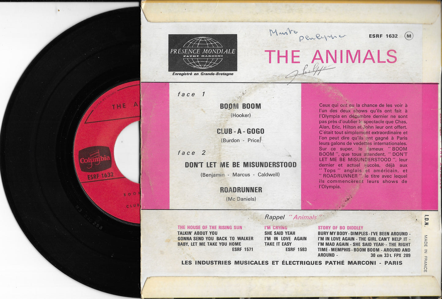 THE ANIMALS - Boom - Boom