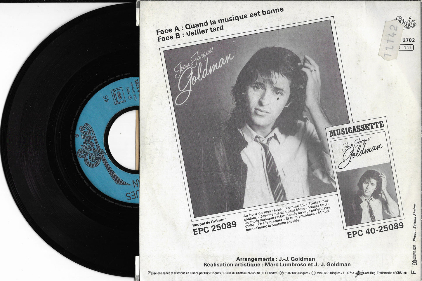 JEAN JACQUES GOLDMAN - Quand La Musique Est Bonne