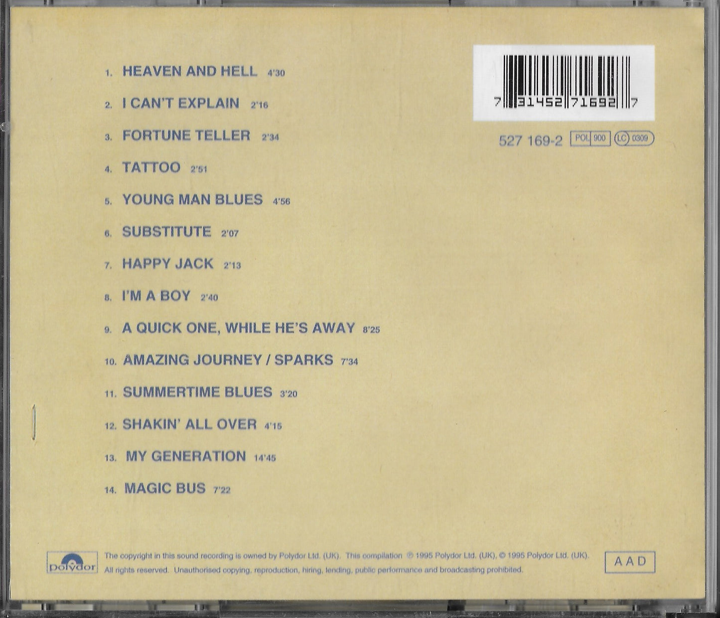 THE WHO -  Live At Leeds