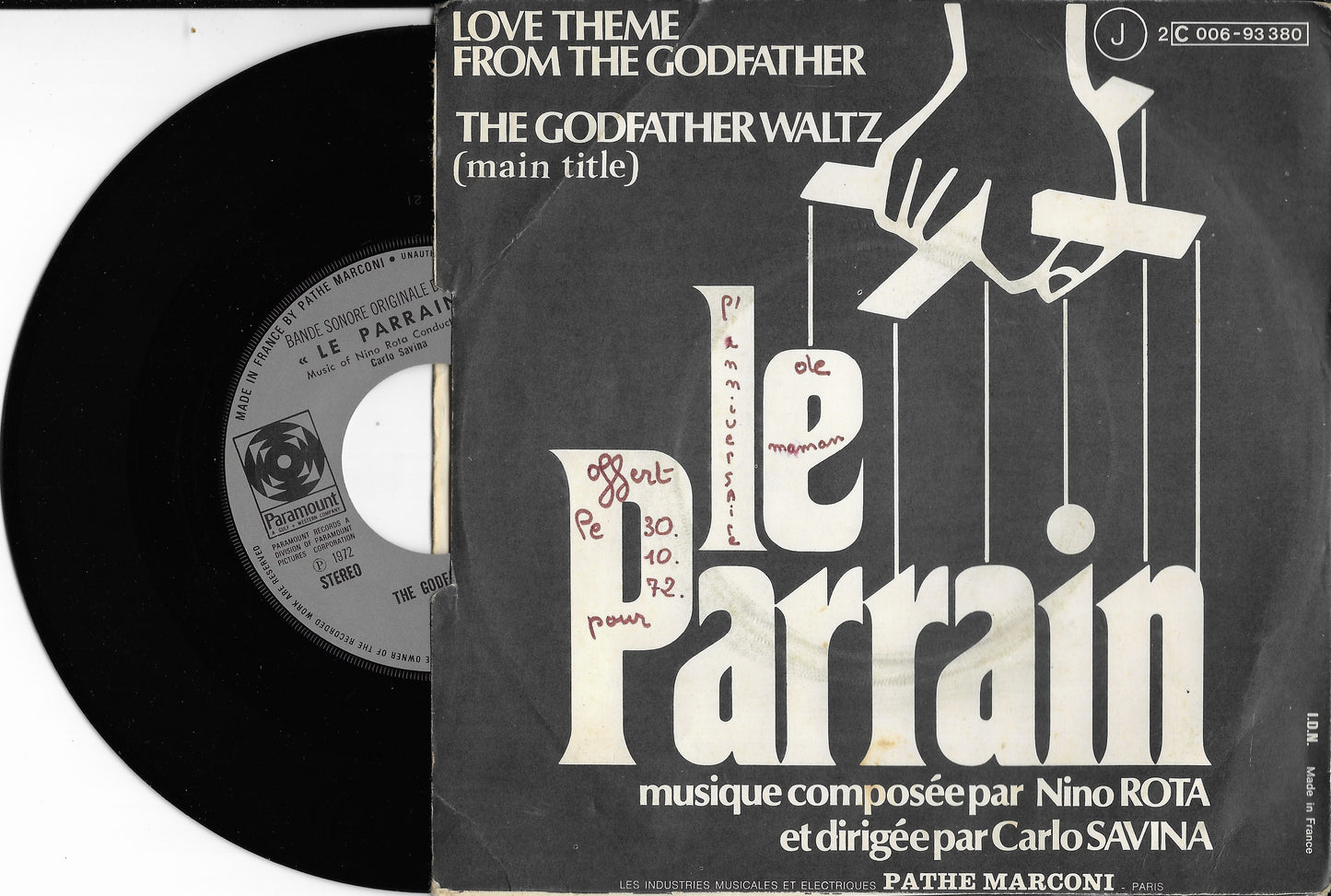 NINO ROTA - Bande Originale Du Film "Le Parrain"