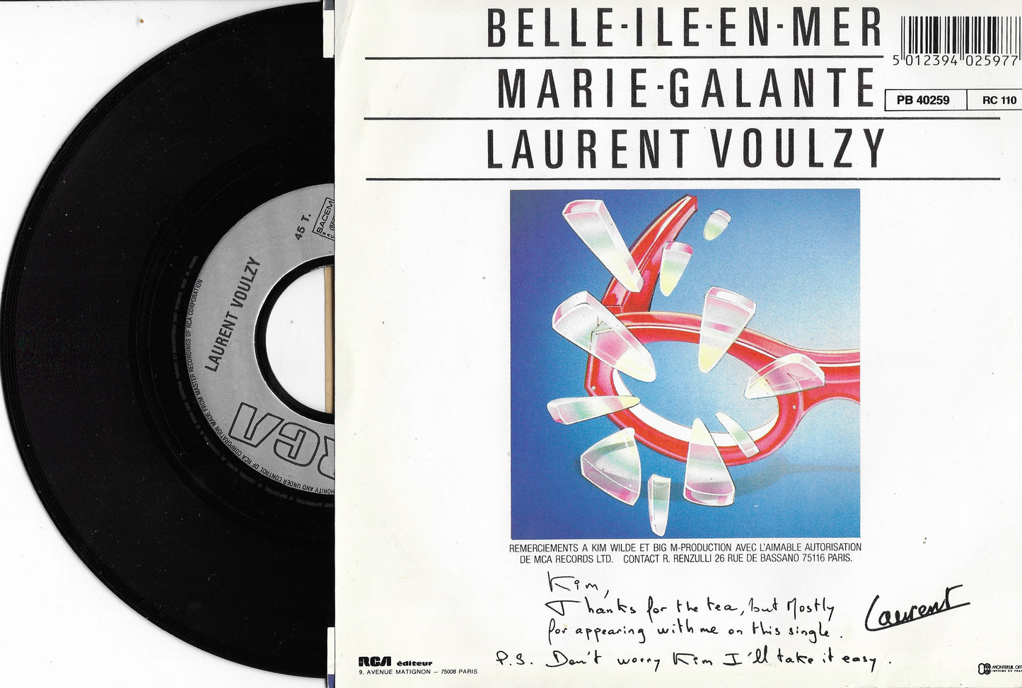LAURENT VOULZY - Les Nuits Sans Kim Wilde