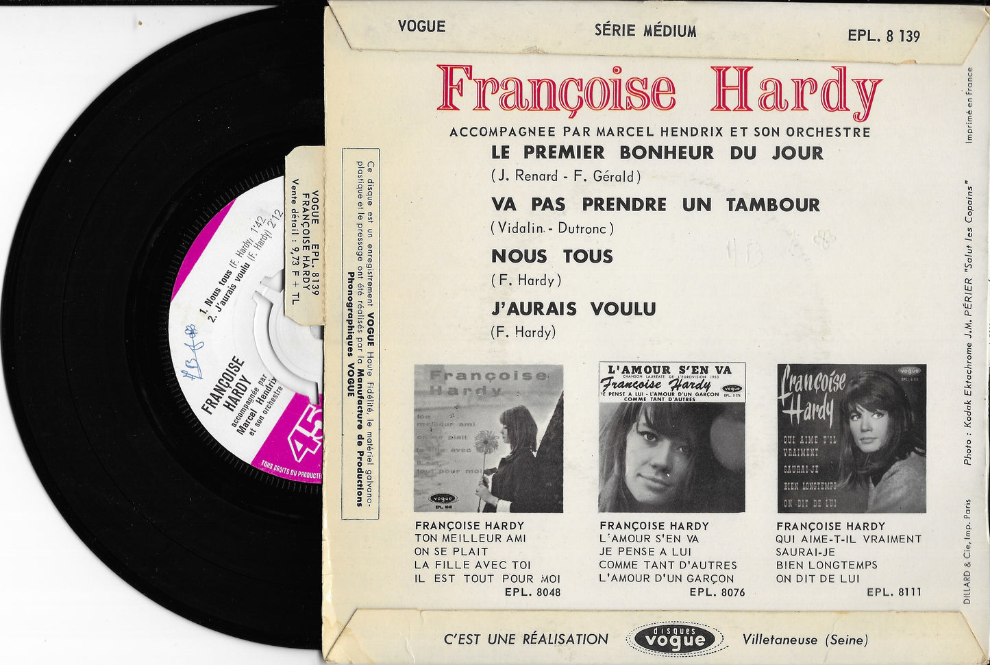 FRANCOISE HARDY - Le Premier Bonheur Du Jour