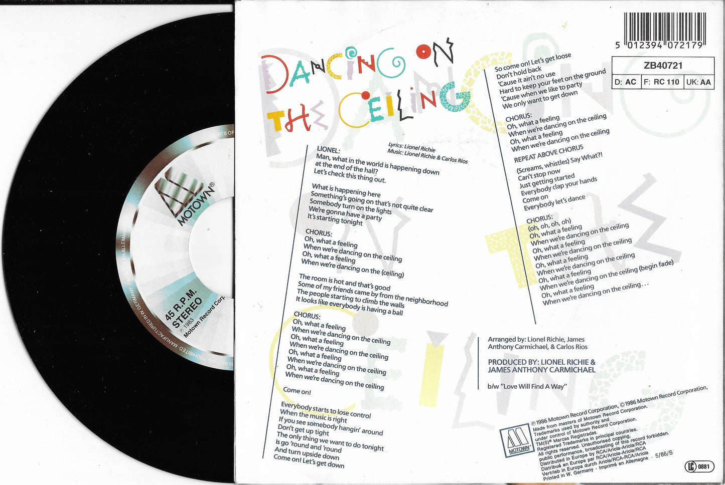 LIONEL RICHIE - Dancing On The Ceiling
