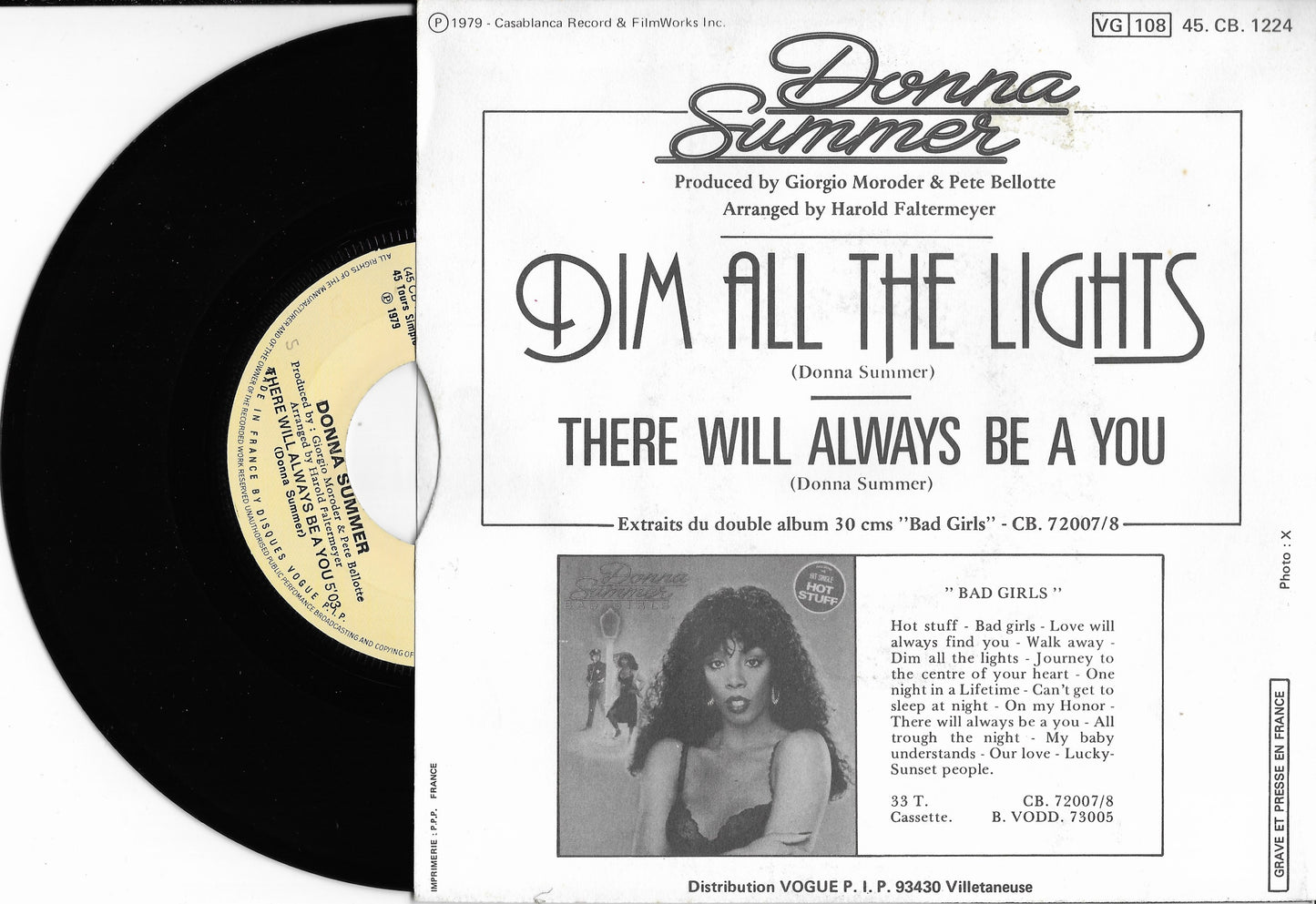 DONNA SUMMER - Dim All The Lights