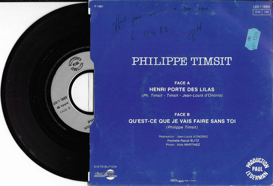 PHILIPPE TIMSIT - Henri Porte Des Lilas