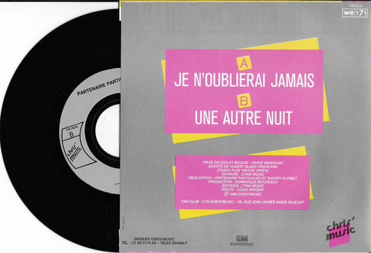 PARTENAIRE PARTICULIER - Je N'Oublierai Jamais
