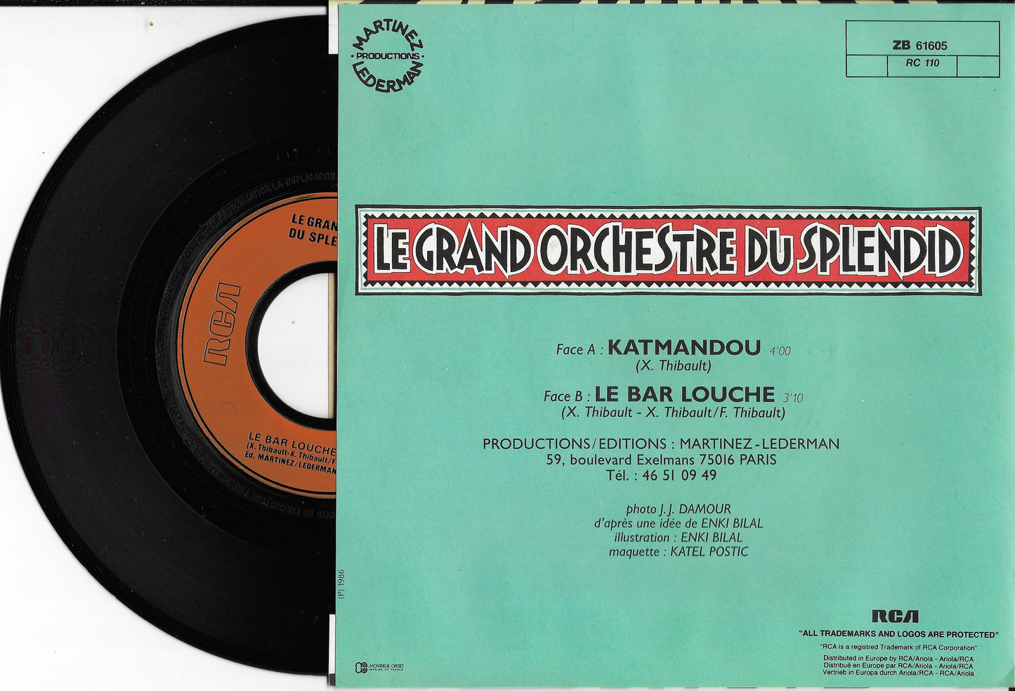 LE GRAND ORCHESTRE DU SPLENDID - Katmandou