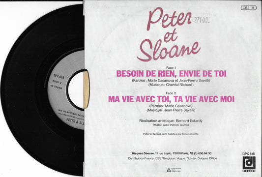PETER ET SLOANE - Besoin De Rien, Envie De Toi