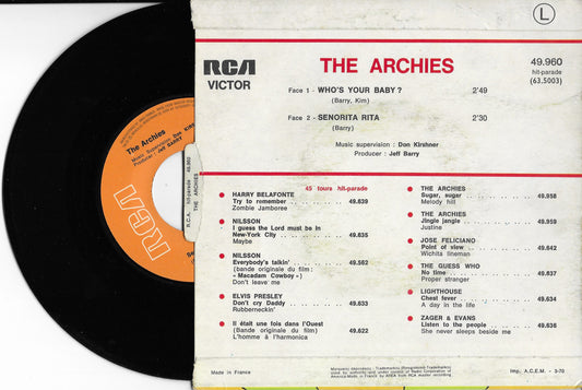 THE ARCHIES - Who's Your Baby?