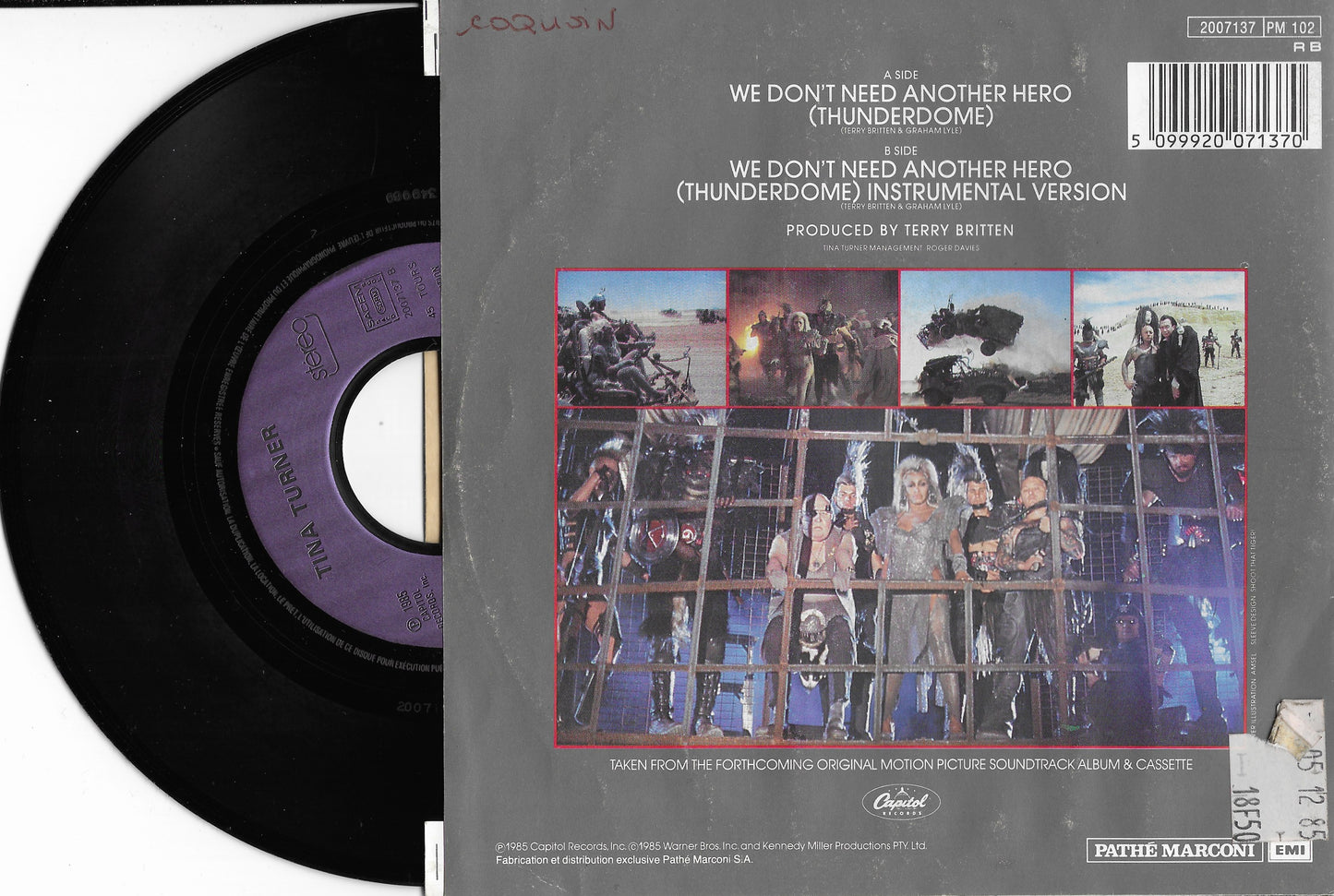 TINA TURNER - We Don't Need Another Hero (Thunderdome)