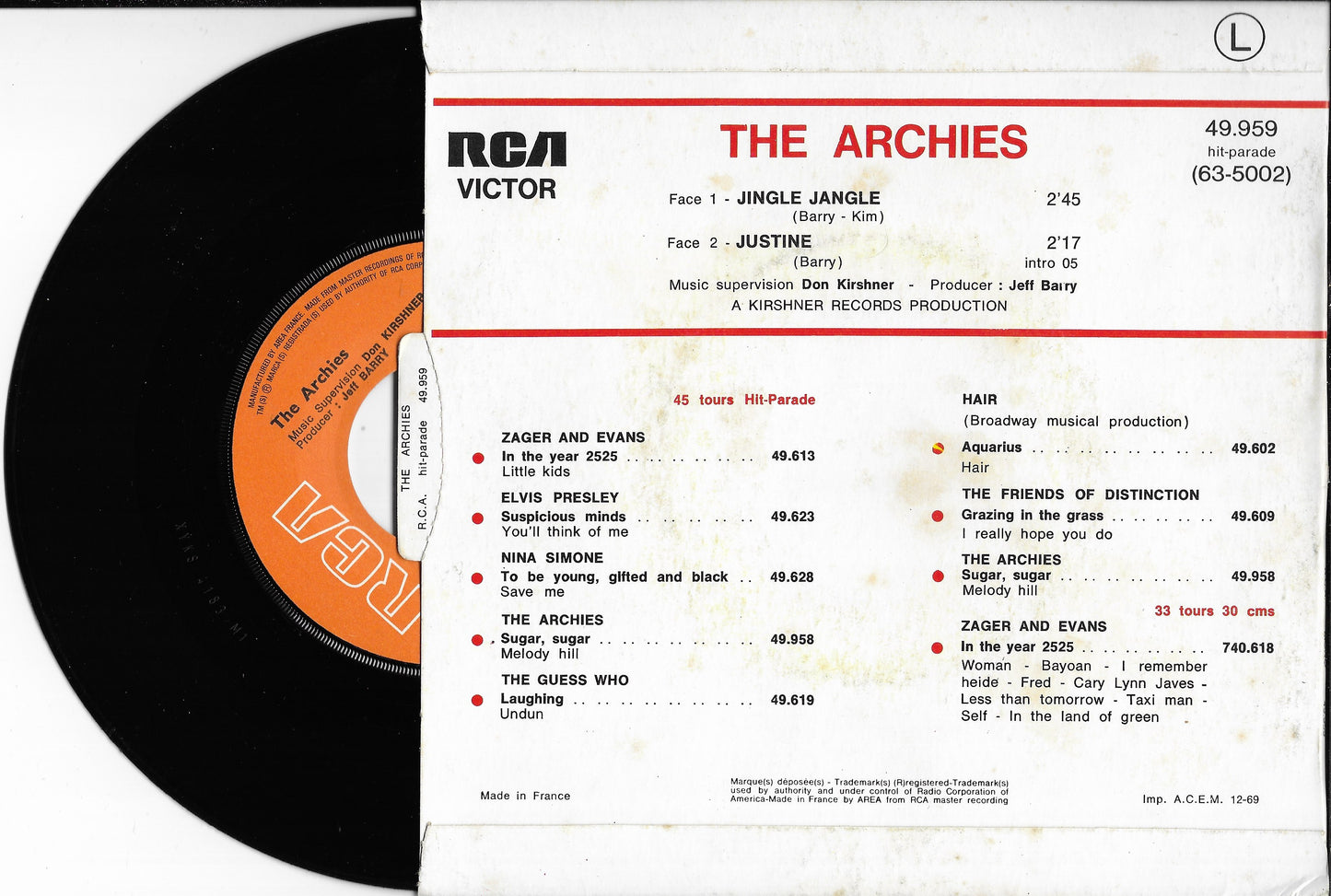 THE ARCHIES - Jingle Jangle