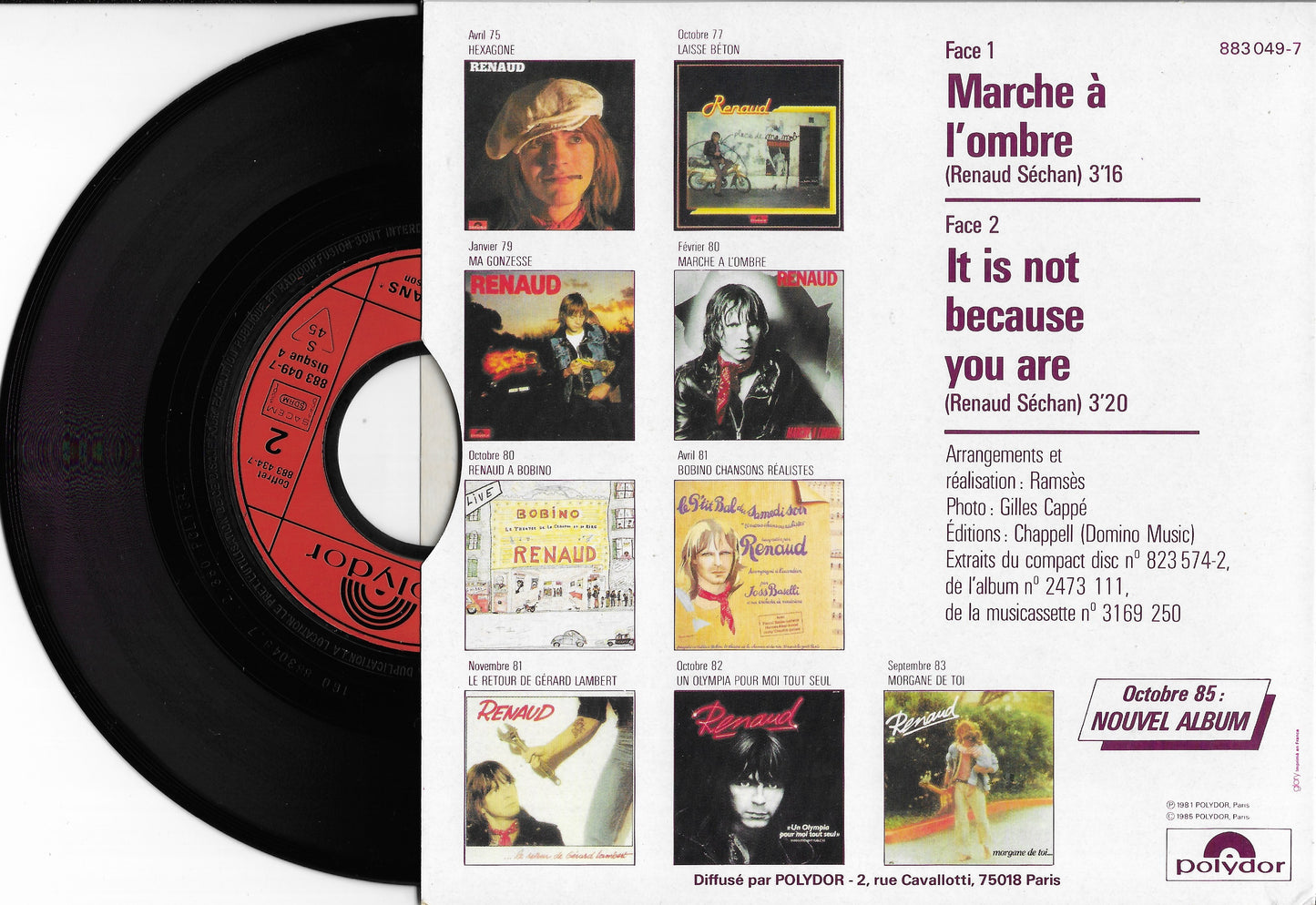 RENAUD - T'as 10 Ans* (*De Chanson) (Coffret 6 vinyles)