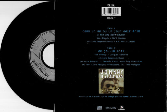 JOHNNY HALLYDAY - Dans Un An Ou Un Jour