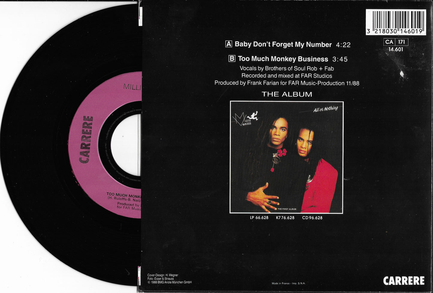 MILLI VANILLI - Baby Don't Forget My Number
