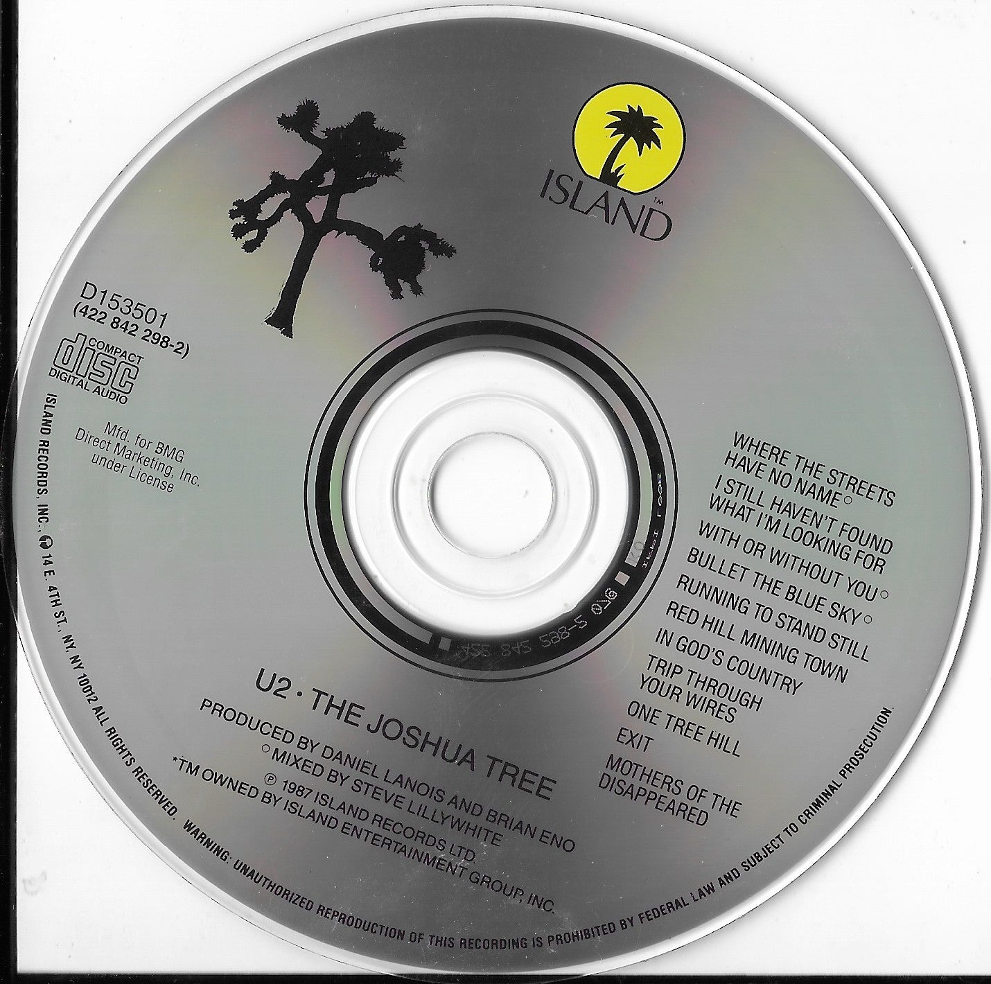 U2 - The Joshua Tree (Pressage US)