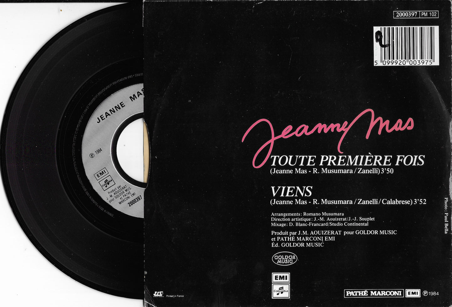 JEANNE MAS - Toute Première Fois