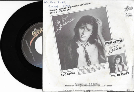 JEAN JACQUES GOLDMAN - Quand La Musique Est Bonne