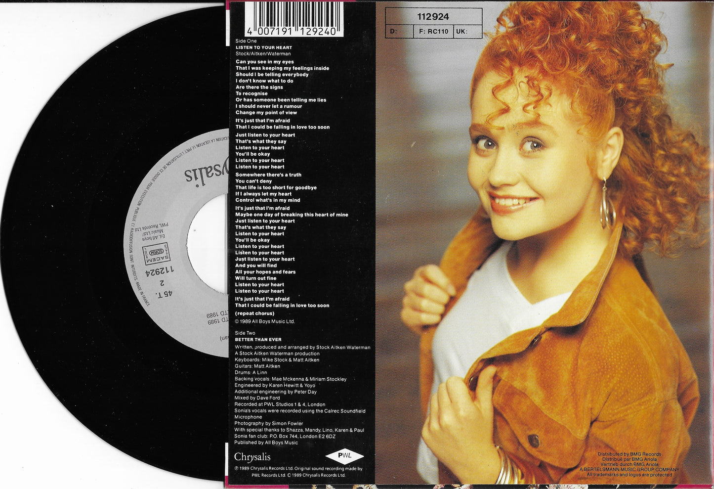 SONIA - Listen To Your Heart