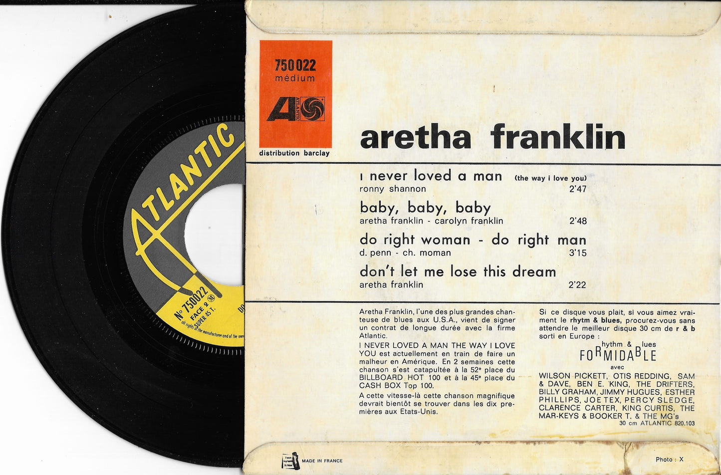 ARETHA FRANKLIN -  I Never Loved A Man