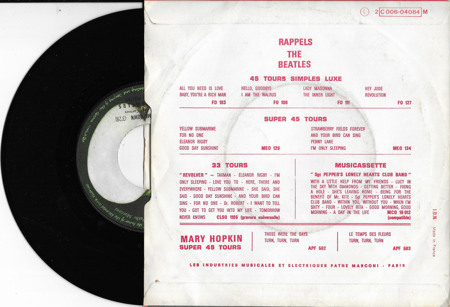 THE BEATLES with BILLY PRESTON - Get Back / Don't Let Me Down