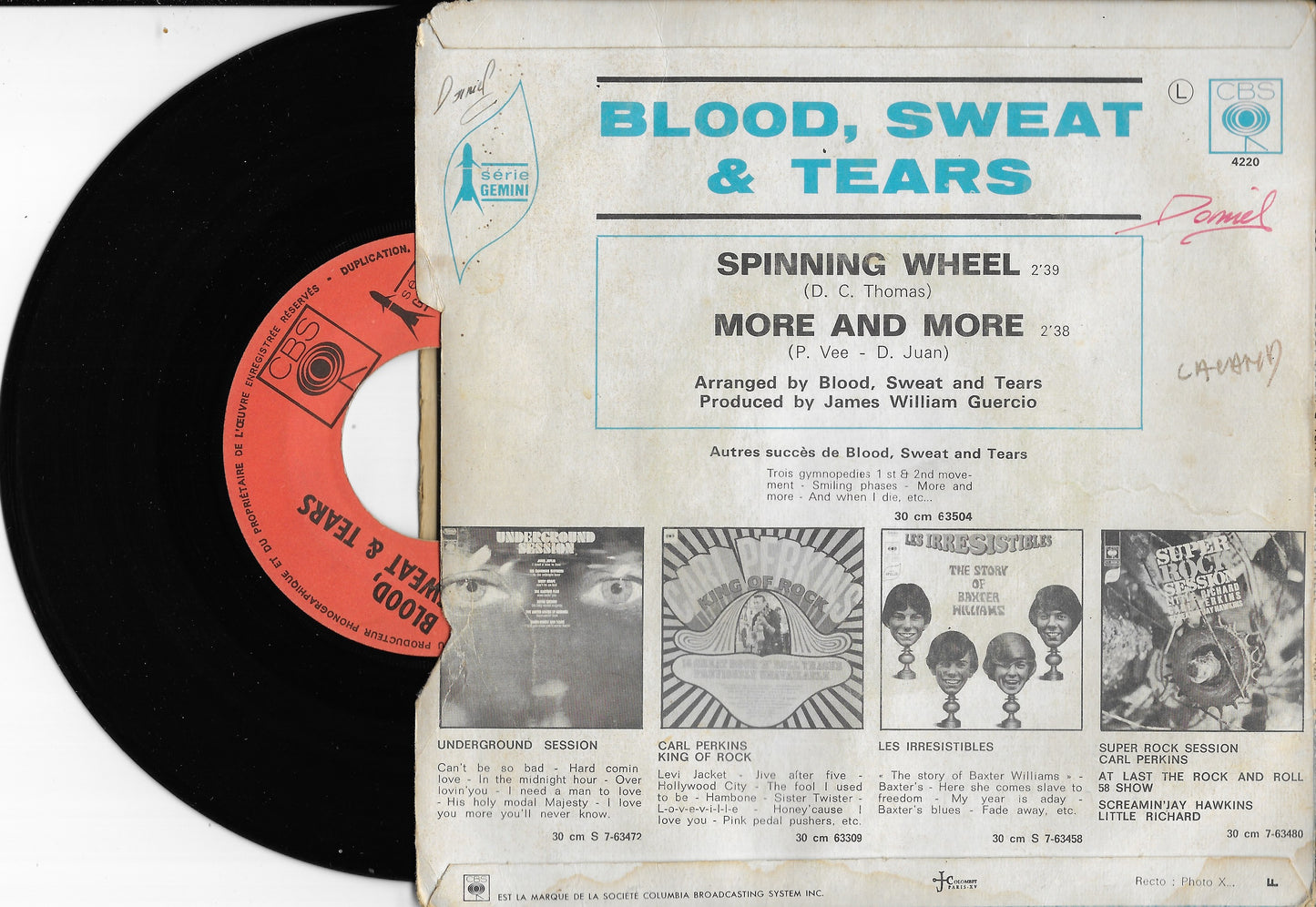 BLOOD, SWEAT & TEARS -  Spinning Wheel