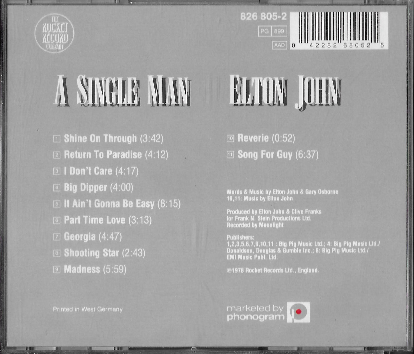 ELTON JOHN - A Single Man