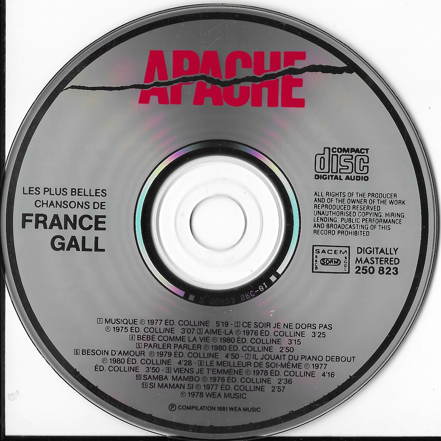 FRANCE GALL - Les Plus Belles Chansons De France Gall