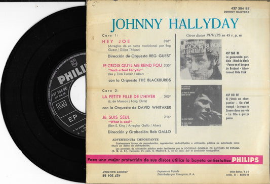 JOHNNY HALLYDAY - Hey Joe (Pressage Espagnol)