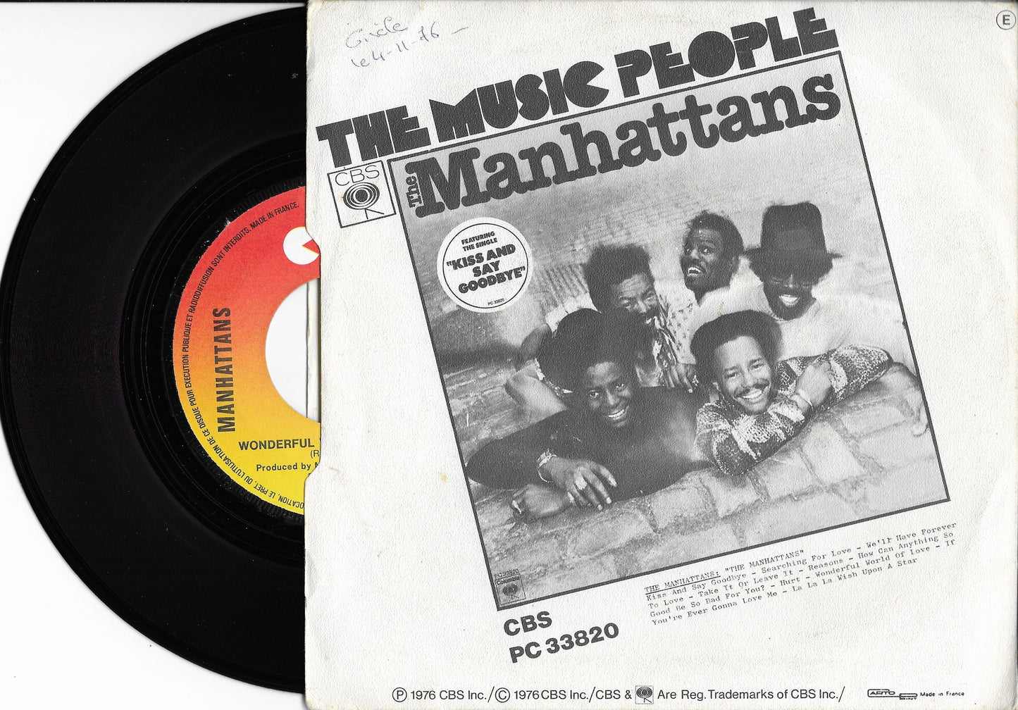 THE MANHATTANS - Kiss And Say Goodbye